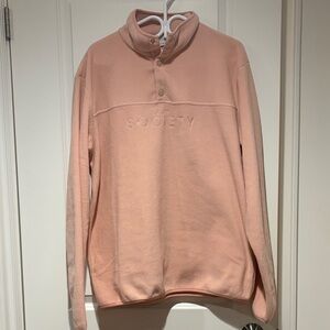 La Jet Society - Dusty Pink Fleece Pullover